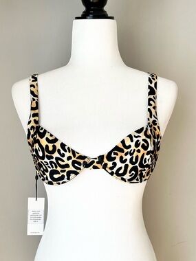 Bond eye Australia Leopard Print Bikini Top